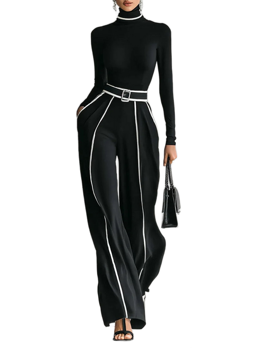Vera - Elegante conjunto con detalles en contraste